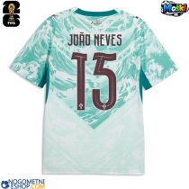 Moški Nogometni dresi Portugalska Joao Neves #15 Gostujoči SP 2026 Kratek Rokav